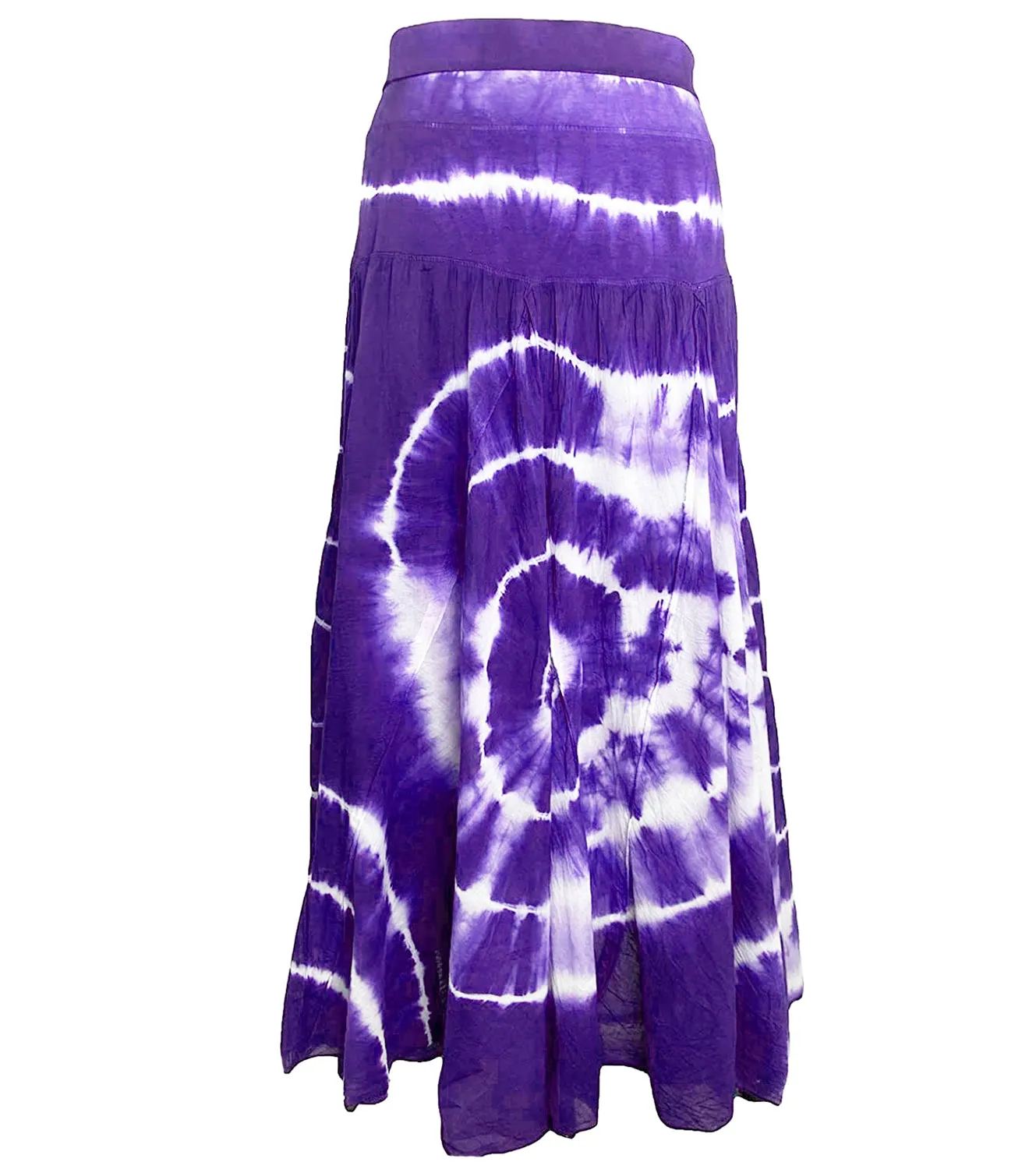61 SKT Circular Printed Soft Cotton Convertible Lined Tie Dye Gypsy Skirt Dress