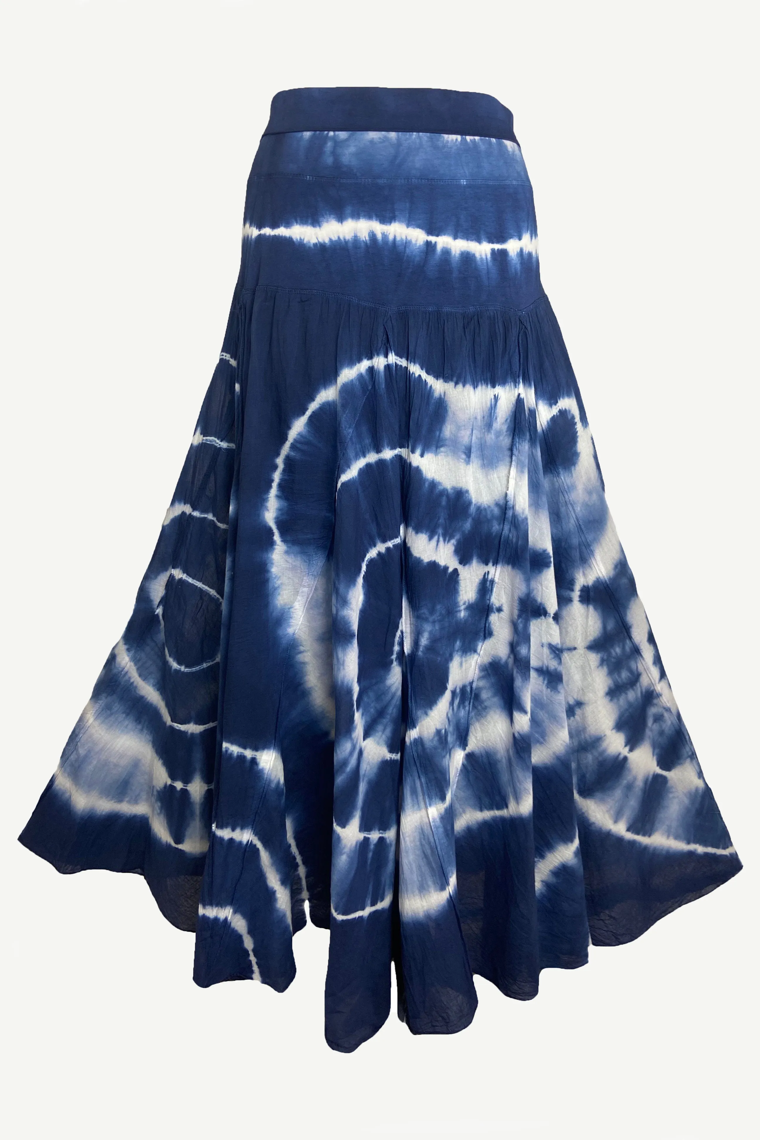 61 SKT Circular Printed Soft Cotton Convertible Lined Tie Dye Gypsy Skirt Dress