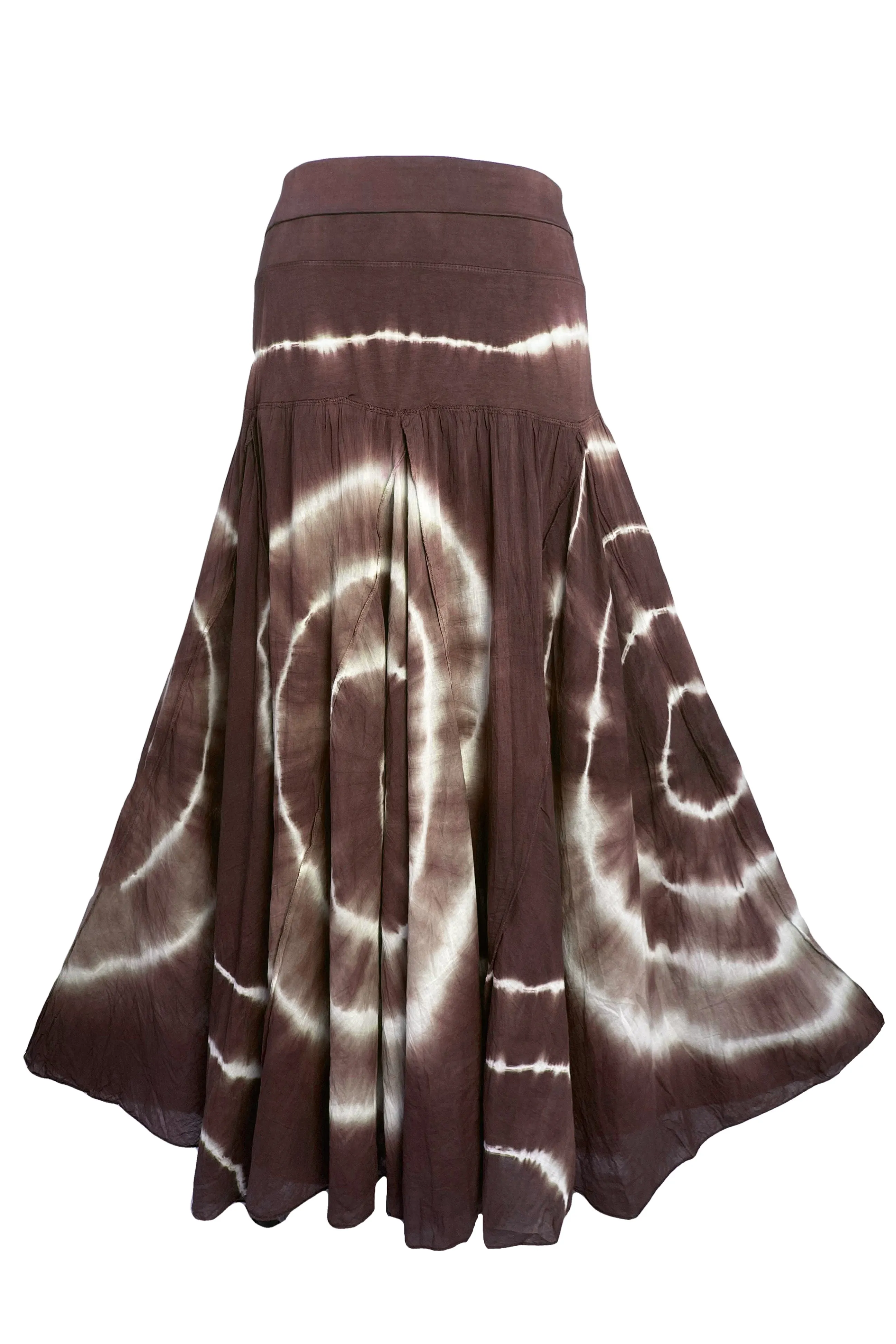 61 SKT Circular Printed Soft Cotton Convertible Lined Tie Dye Gypsy Skirt Dress