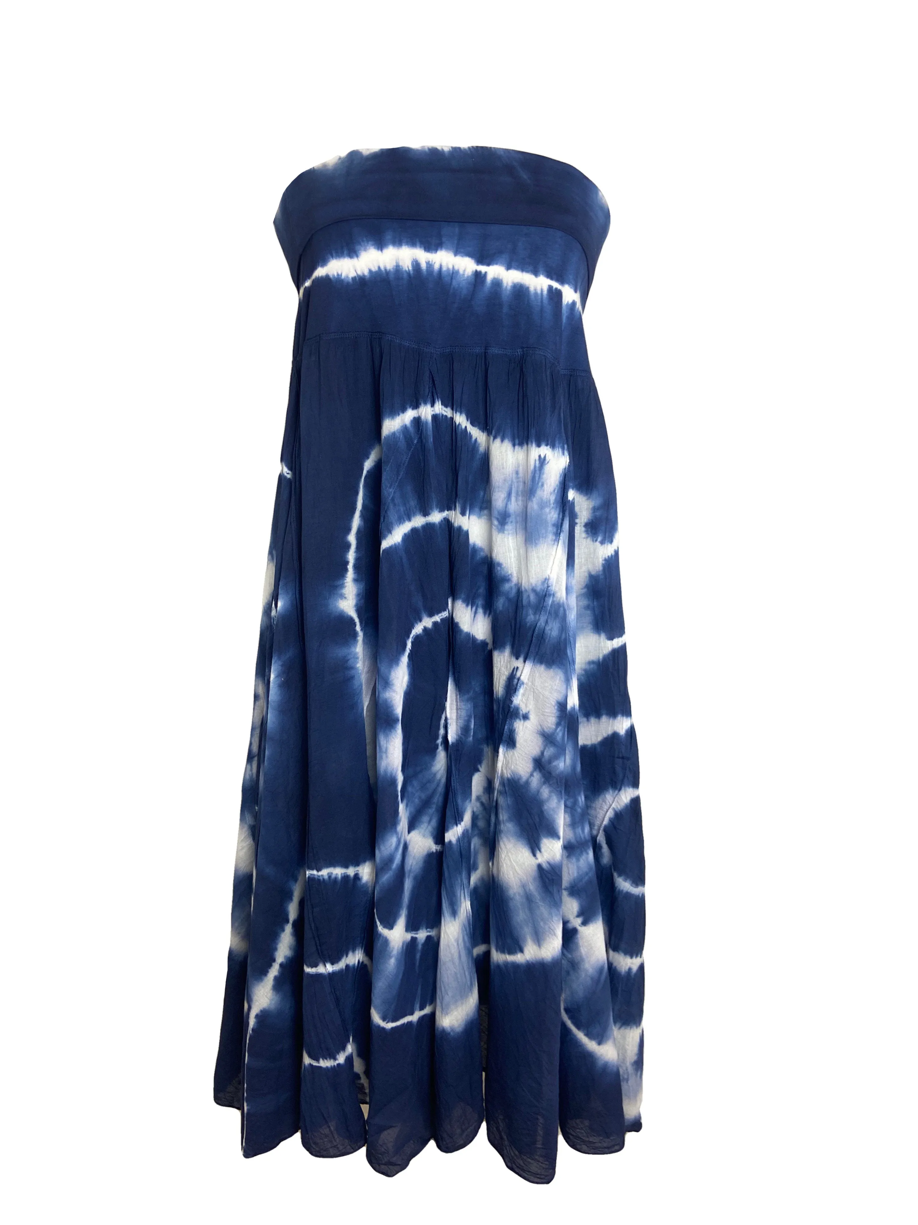 61 SKT Circular Printed Soft Cotton Convertible Lined Tie Dye Gypsy Skirt Dress