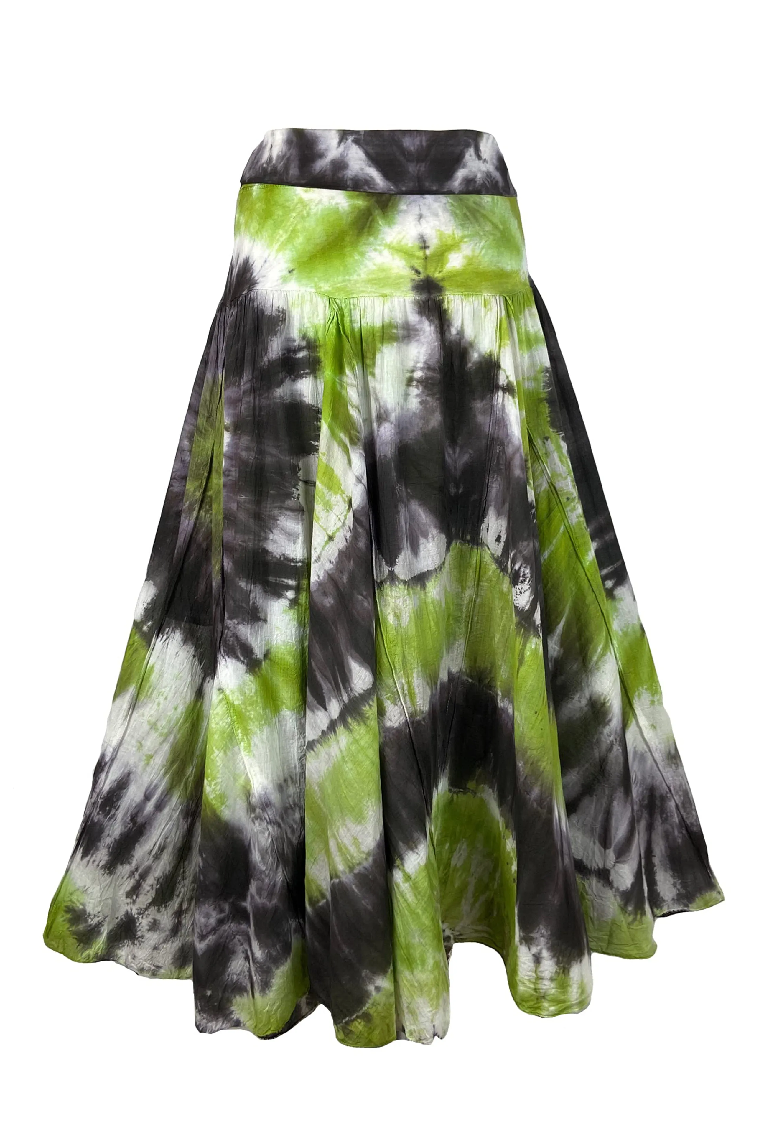 61 SKT Circular Printed Soft Cotton Convertible Lined Tie Dye Gypsy Skirt Dress