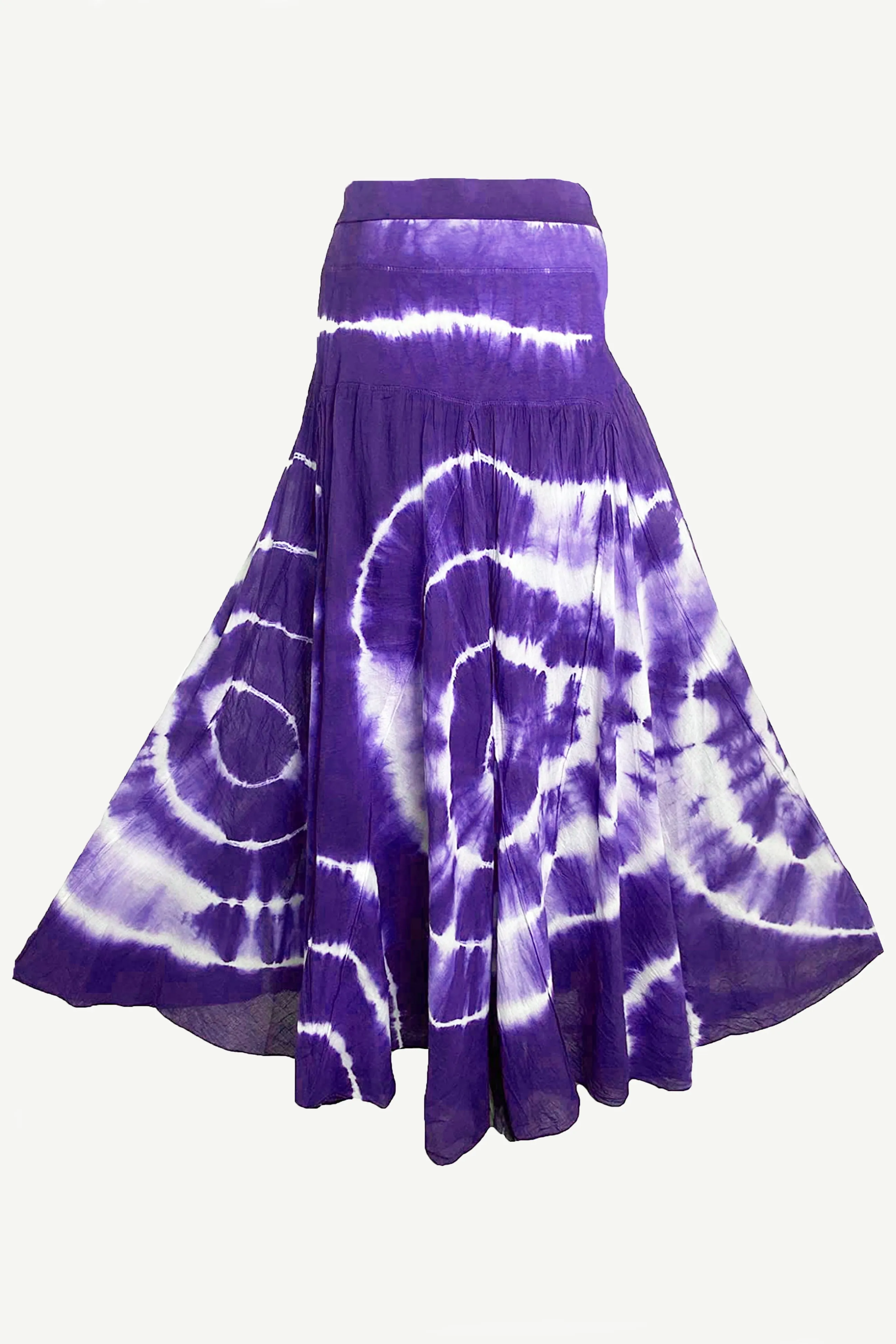 61 SKT Circular Printed Soft Cotton Convertible Lined Tie Dye Gypsy Skirt Dress