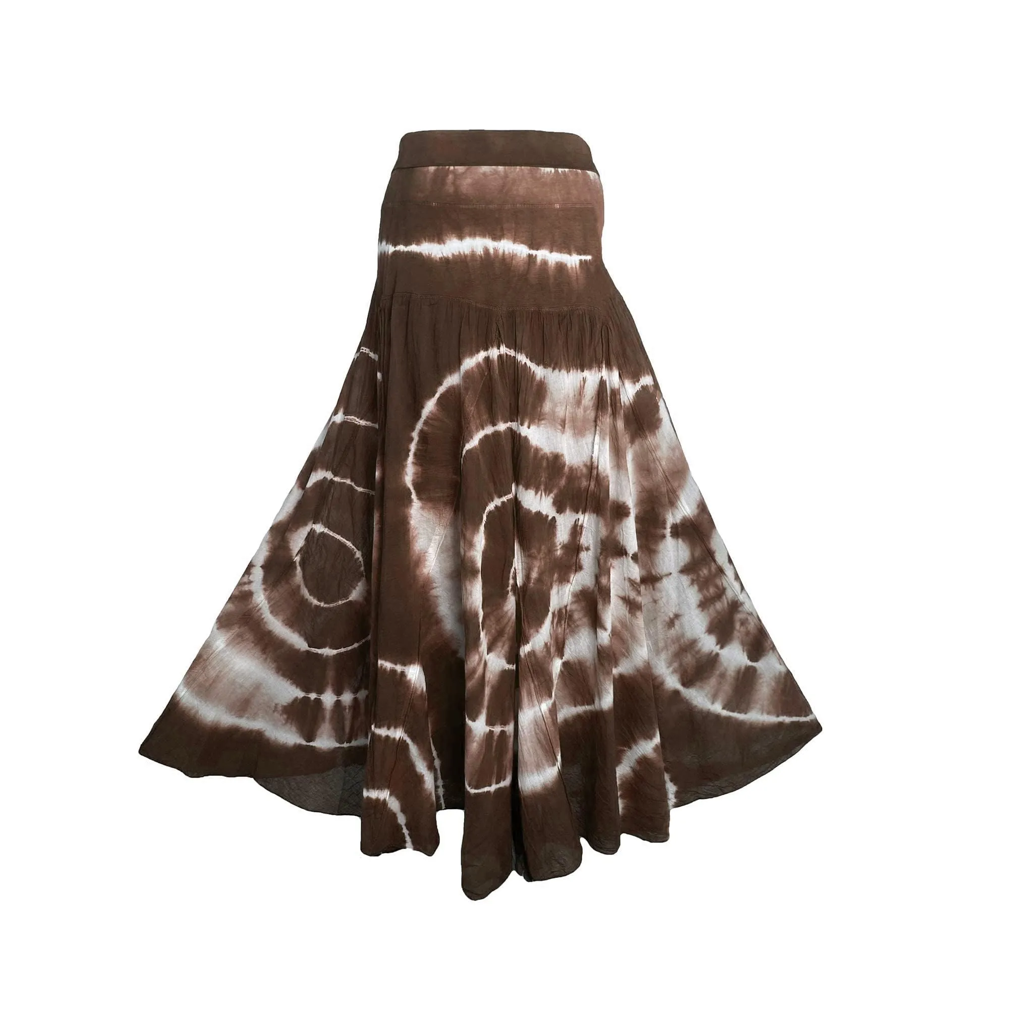 61 SKT Circular Printed Soft Cotton Convertible Lined Tie Dye Gypsy Skirt Dress