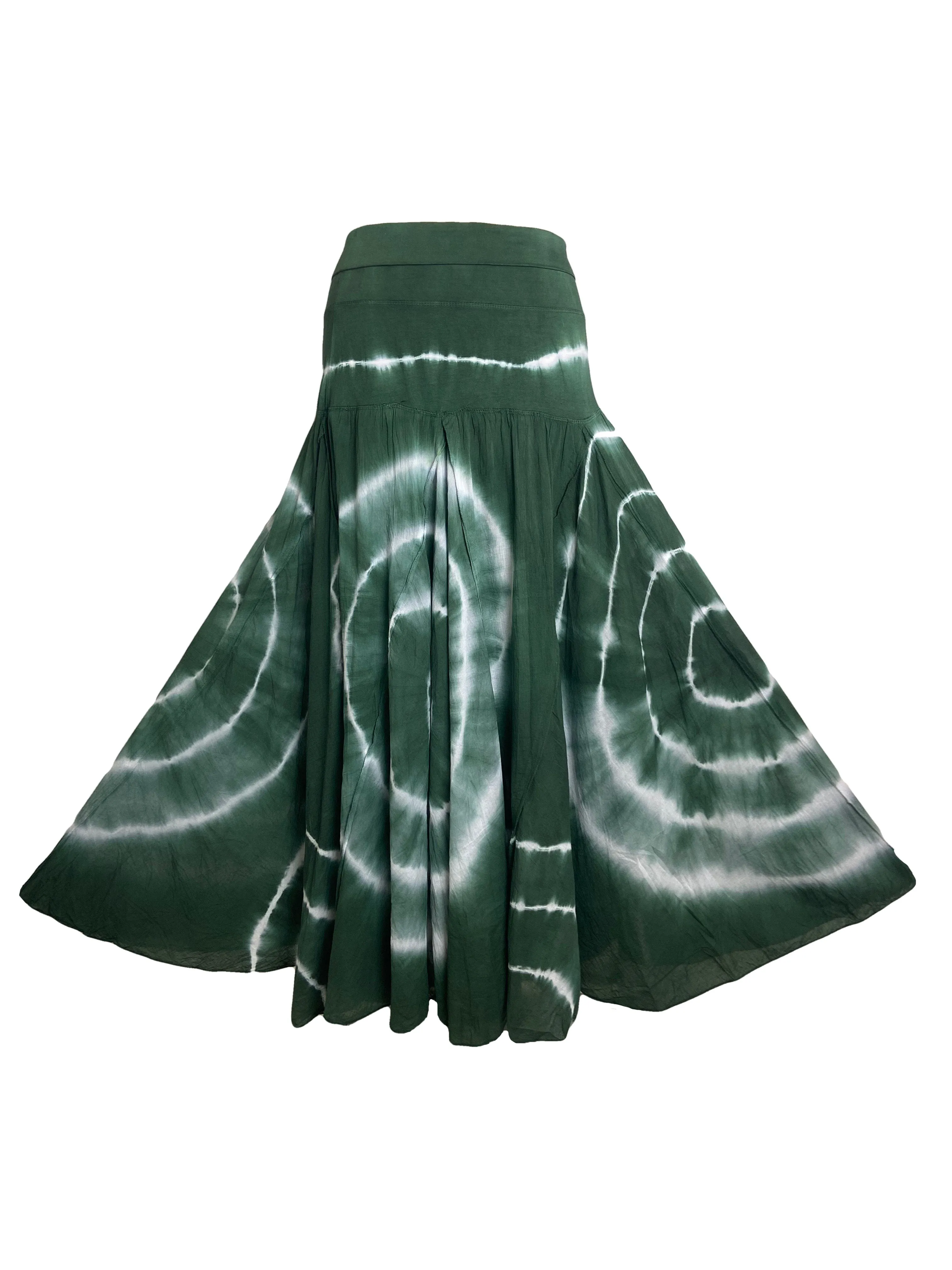 61 SKT Circular Printed Soft Cotton Convertible Lined Tie Dye Gypsy Skirt Dress