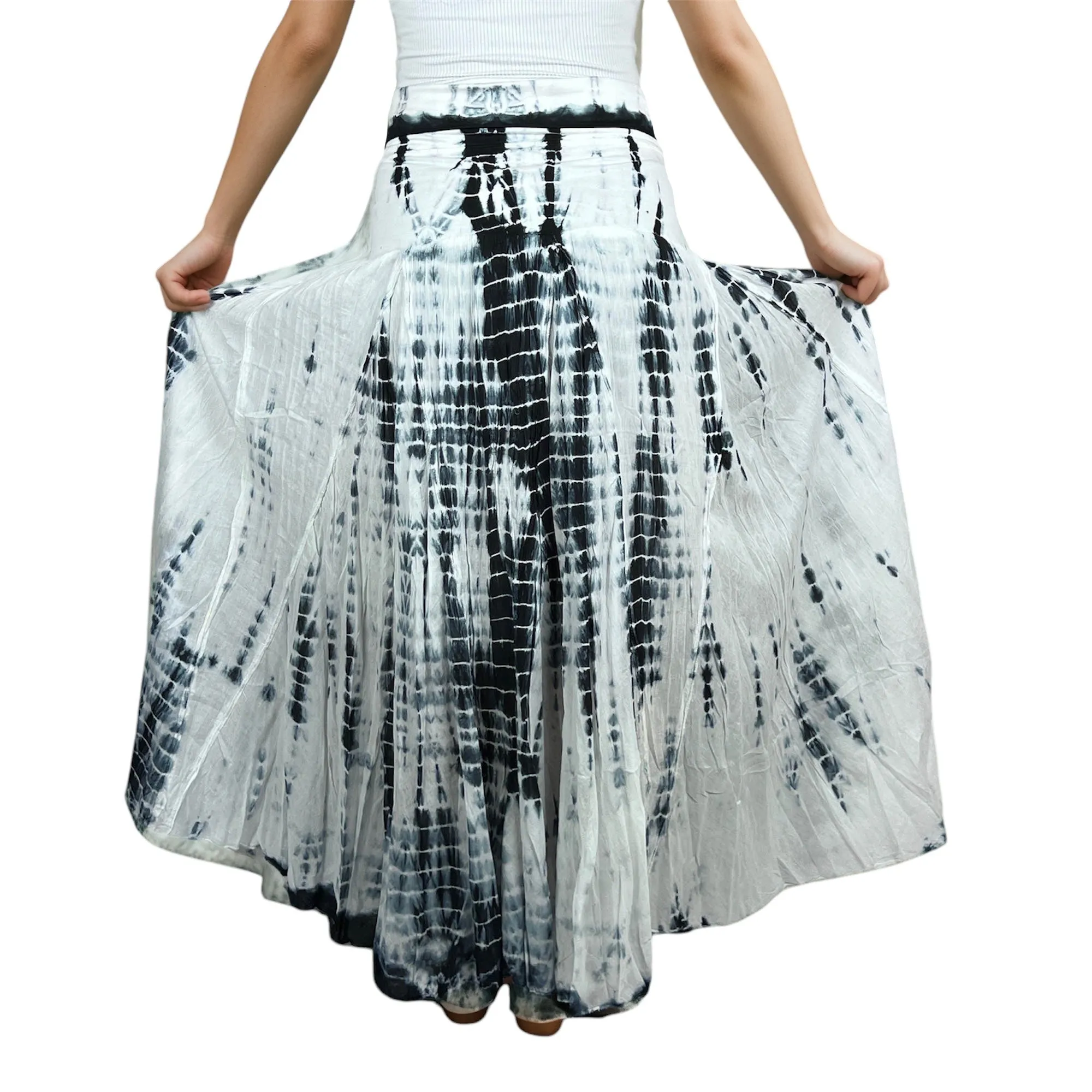 61 SKT Soft Cotton Convertible Lined Tie Dye Gypsy Skirt Dress