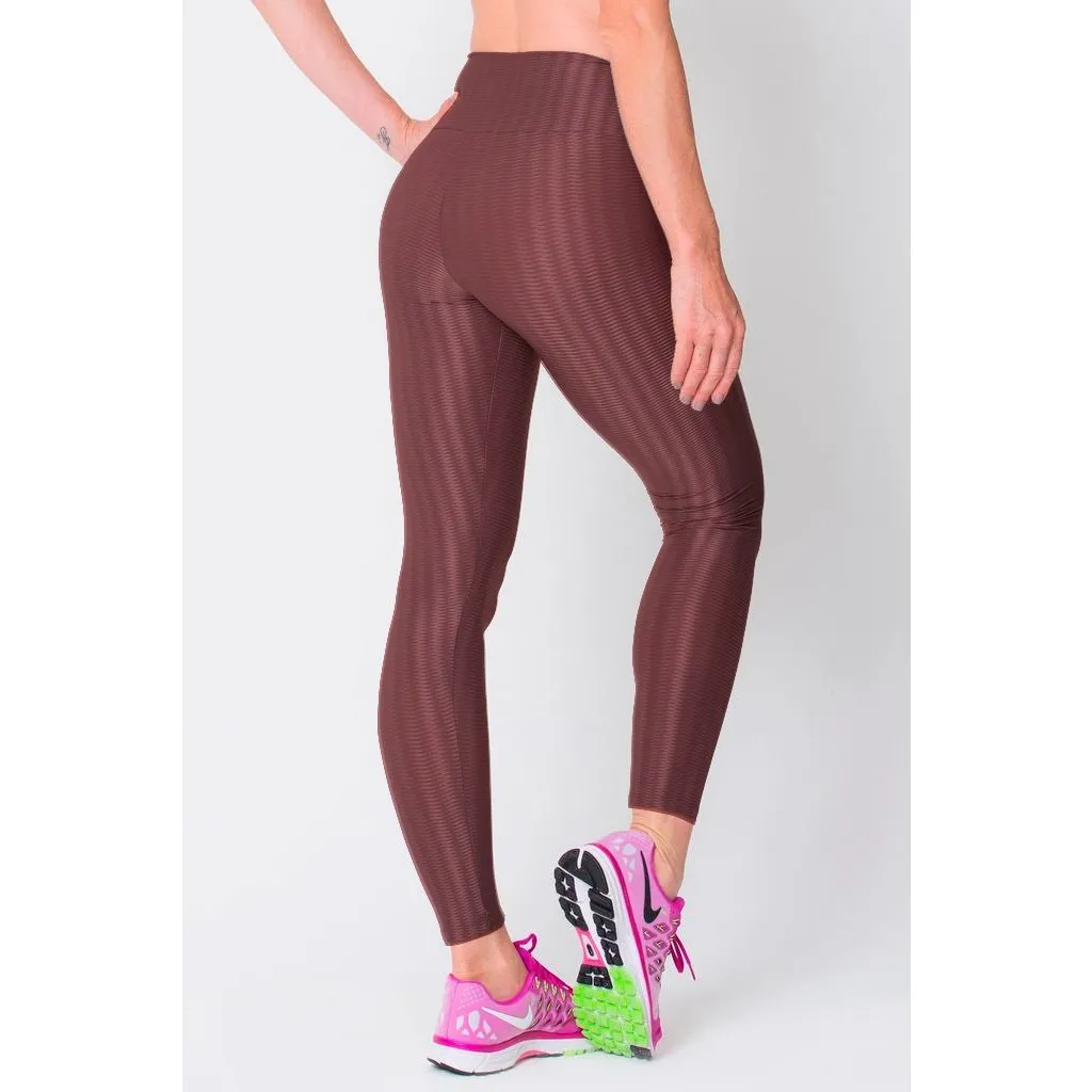 Brown 3D Disco Leggings