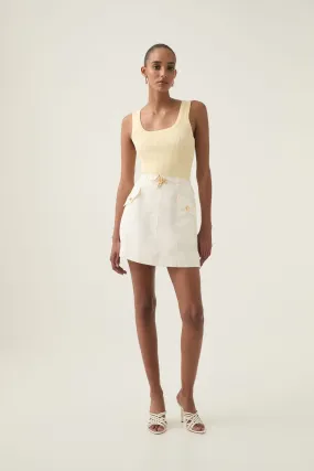 Christine Belted Mini Skirt