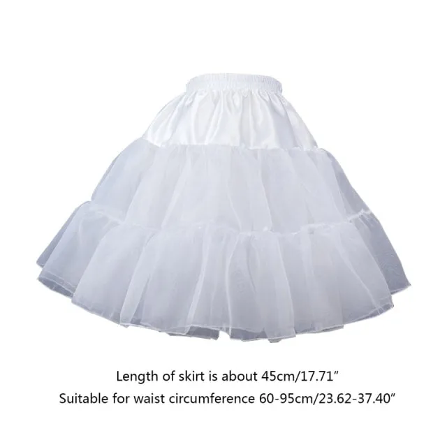 Kawaii Girl Adjustable Draw String Petticoat