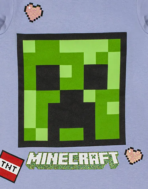 Minecraft Creeper Face Girls Gaming Pyjamas