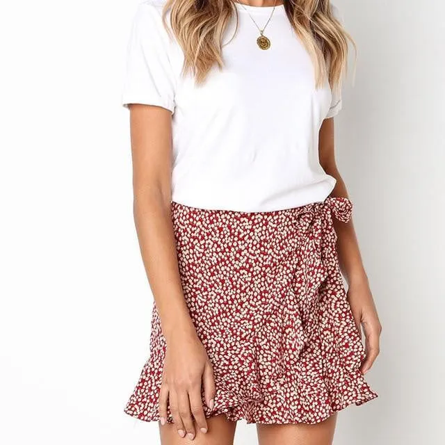 Short Print Skirt