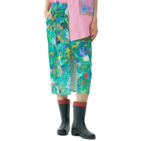 Star Baby Head Full Print Midi Dress